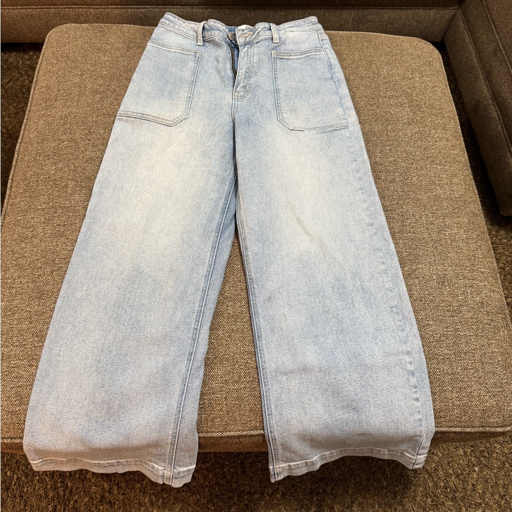 JBL Blue Flare Wide Leg Jeans